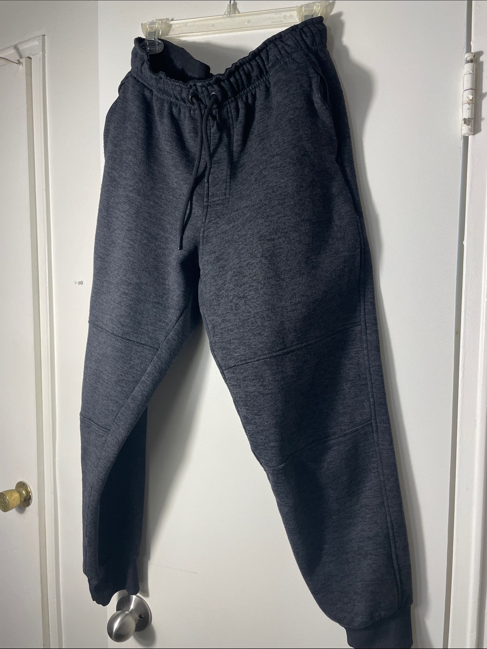 Men's Dark Gray Fleece Jogger Pants - Comfortable Everyday Sweatpants